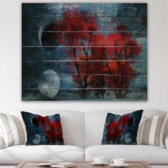 Designart - Autumn Colored Forest Treescape XXV